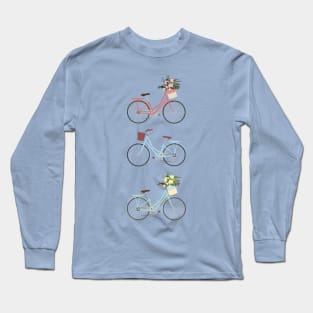 Pastel Bicycles Long Sleeve T-Shirt